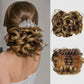Short messy curly bowl haircut extension