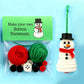 Button Snowman Christmas Tree Crafts Ornament